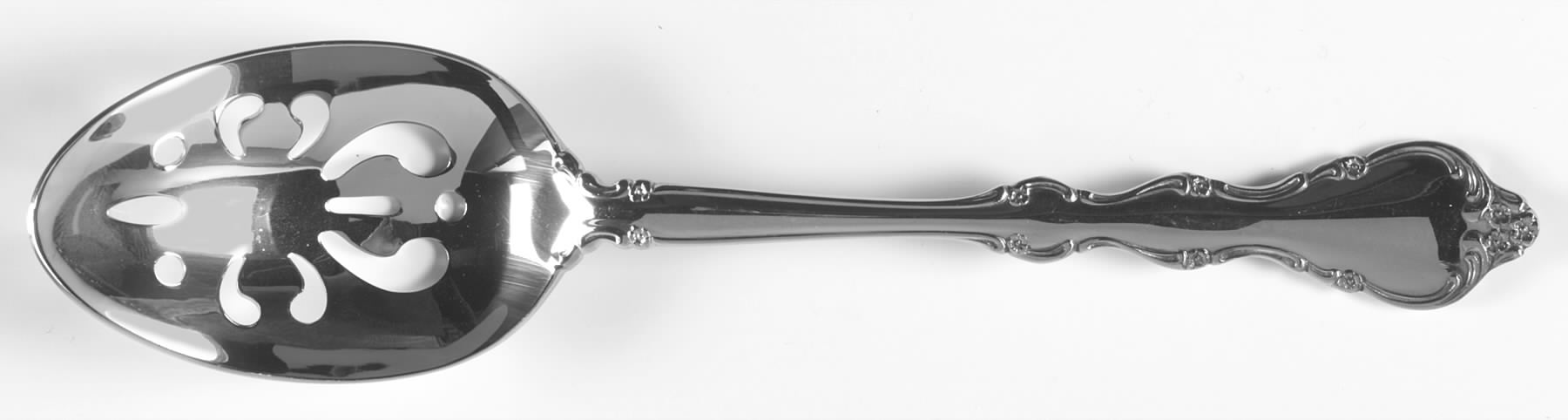 Allure (Stainless, Lyon) Pierced Tablespoon (Serving Spoon) by International Silver-1