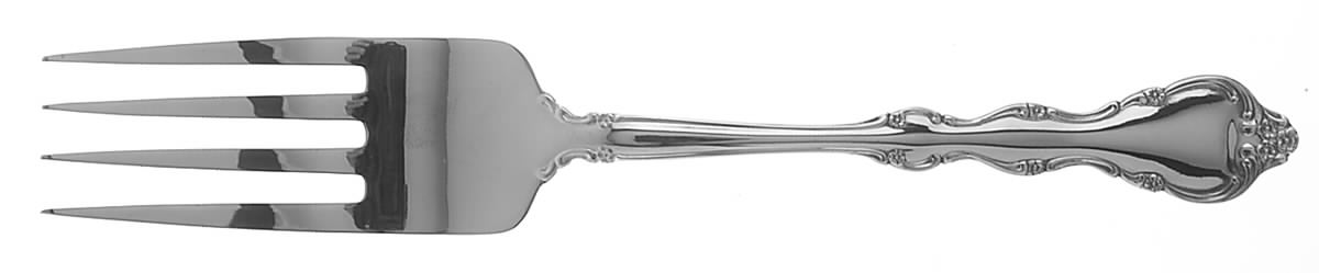 Allure (Stainless, Lyon) Large Solid Cold Meat Serving Fork by International Silver-1