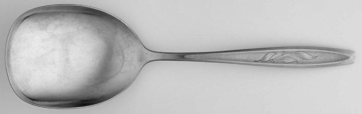 Allure (Stainless, Insico) Solid Smooth Casserole Spoon by International Silver-1