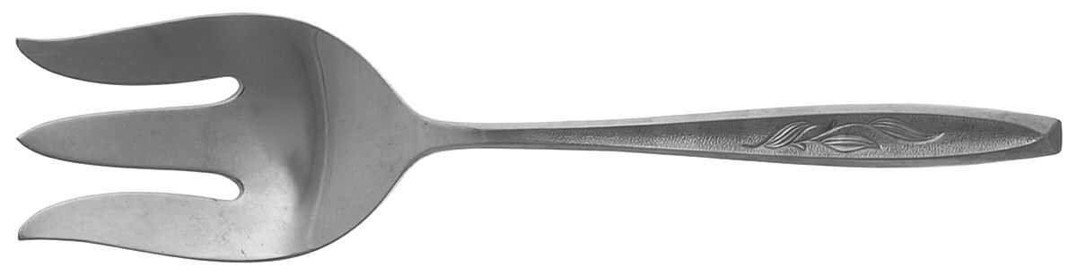 Allure (Stainless, Insico) Large Solid Cold Meat Serving Fork by International Silver-1