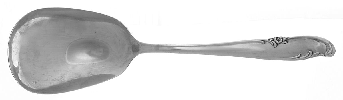 Allure-Teatime (Silverplate, 1959) Solid Smooth Casserole Spoon by International Silver-1