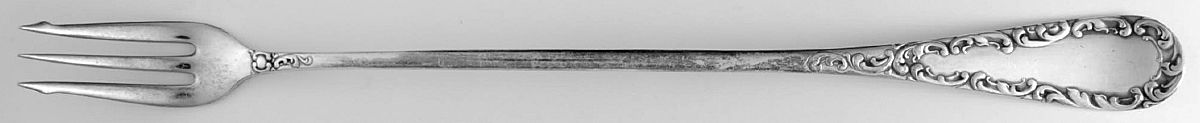 Alton (Silverplate, 1901) Long Handle Pickle/Olive Fork by International Silver-1