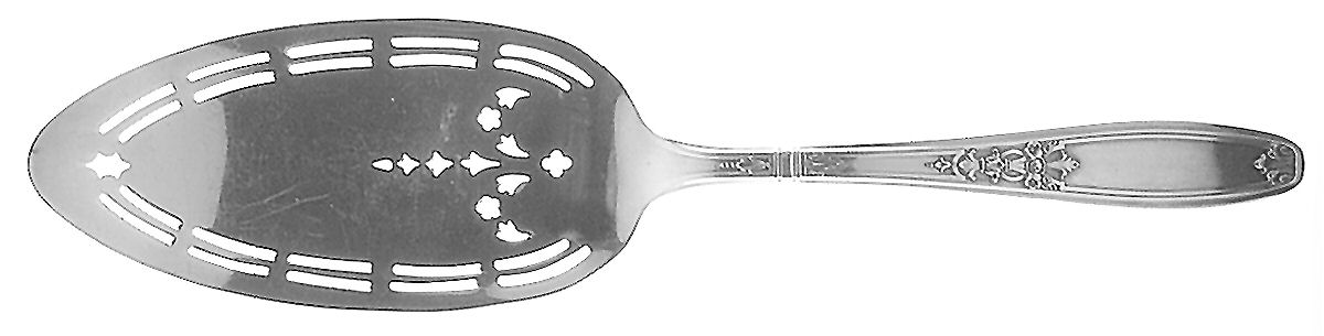 Ambassador (Silverplate, 1919) Solid Pierced Pie Server by International Silver-1