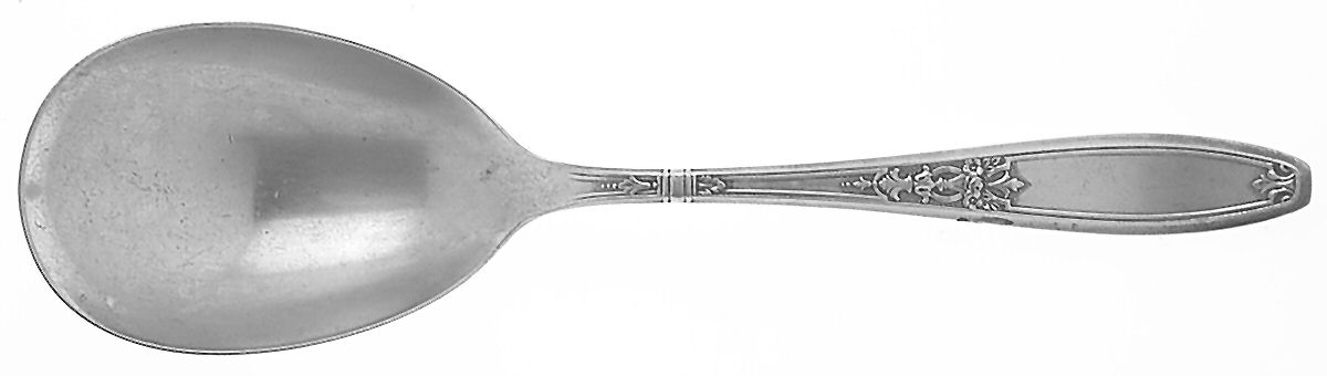 Ambassador (Silverplate, 1919) Vegetable Serving Spoon (Solid) by International Silver-1