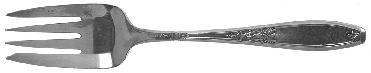 Ambassador (Silverplate, 1919) Small Solid Cold Meat Serving Fork by International Silver-1