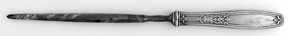 Ambassador (Silverplate, 1919) Small Steel Rod Sharpener Knife by International Silver-1