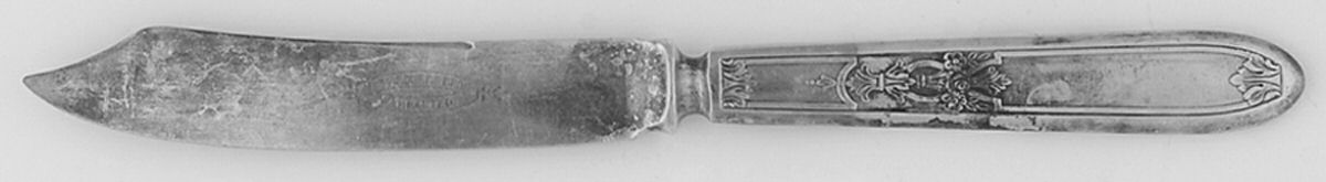 Ambassador (Silverplate, 1919) Individual Solid Fruit Knife by International Silver-1