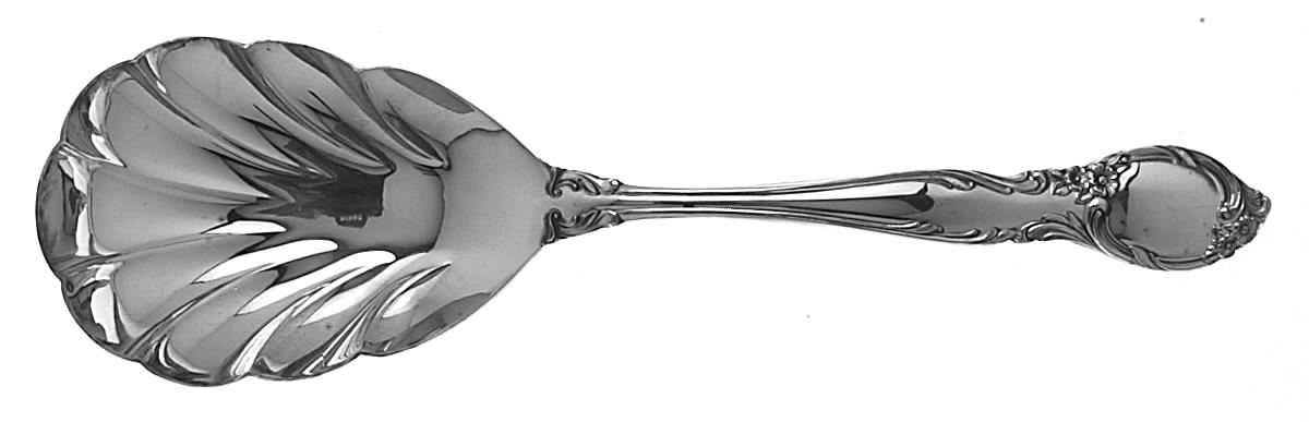Amberly (Silverplate, 1985) Solid Shell Casserole Spoon by International Silver-1