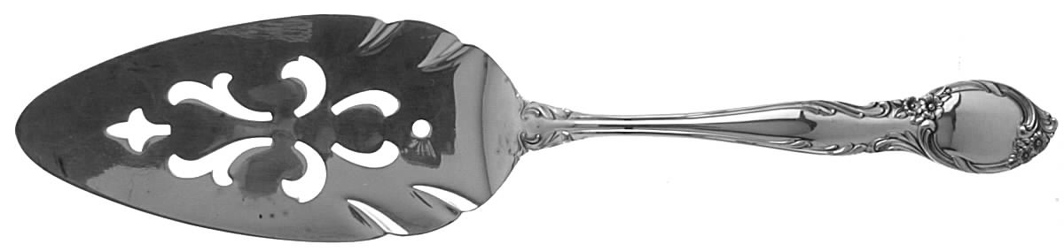 Amberly (Silverplate, 1985) Solid Pierced Pie Server by International Silver-1