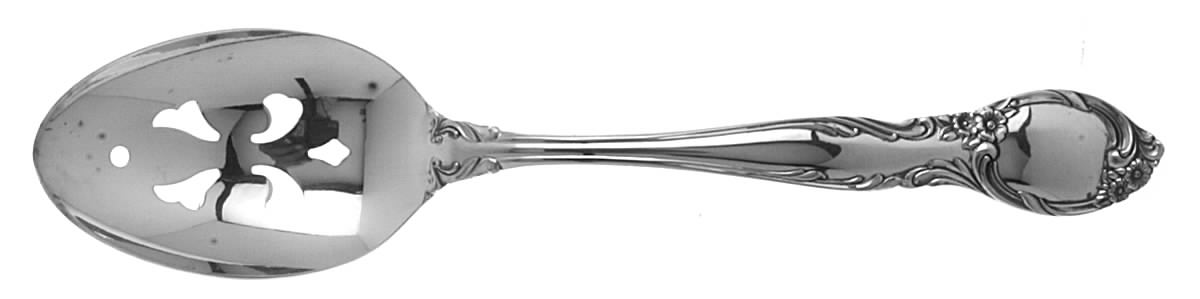 Amberly (Silverplate, 1985) Pierced Tablespoon (Serving Spoon) by International Silver-1