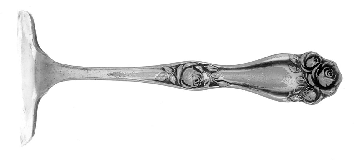 American Beauty Rose (Silverplate, 1909, s) Food Pusher Solid by International Silver-1