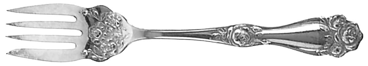 American Beauty Rose (Silverplate, 1909, s) Individual Salad Fork by International Silver-1