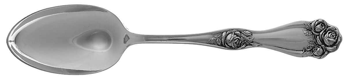 American Beauty Rose (Silverplate, 1909, s) Tablespoon (Serving Spoon) by International Silver-1
