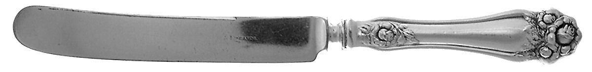 American Beauty Rose (Silverplate, 1909, s) Old French Hollow Knife with Bolster by International Silver-1