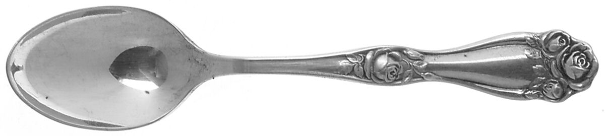 American Beauty Rose (Silverplate, 1909, s) Demitasse Spoon by International Silver-1