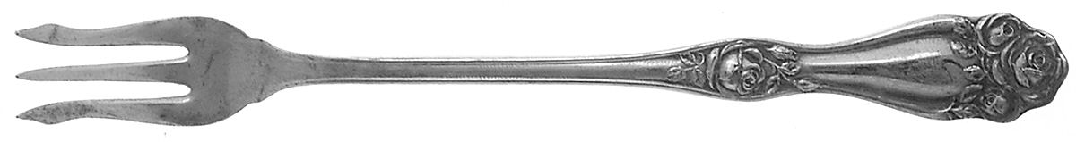 American Beauty Rose (Silverplate, 1909, s) Oyster Fork by International Silver-1