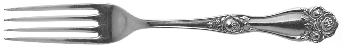 American Beauty Rose (Silverplate, 1909, s) Fork by International Silver-1