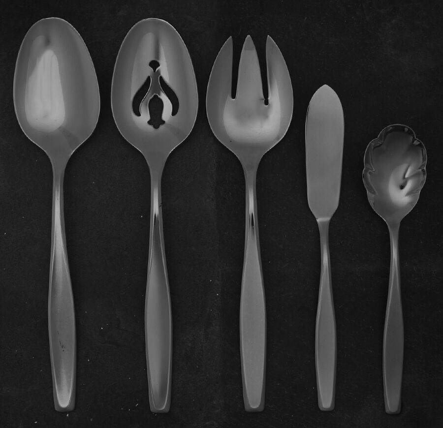 American Charm (Stainless) 5 Piece Hostess Set by International Silver-1