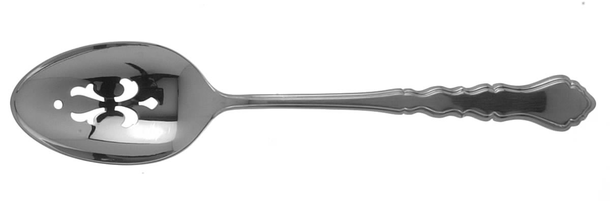 Americana (Stainless) Pierced Tablespoon (Serving Spoon) by International Silver-1