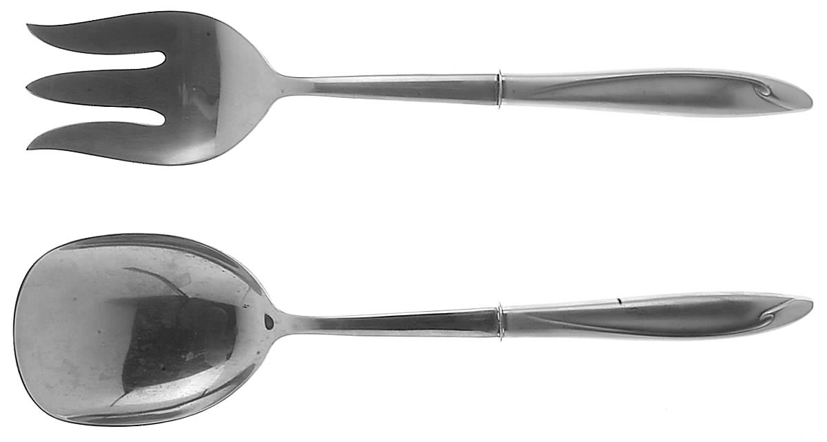 Americana (Stainless, Deluxe) (2 Pc) Solid Salad Set by International Silver-1