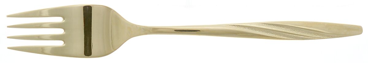 American Flair Gold (Gold Electroplate) Individual Salad Fork by International Silver-1