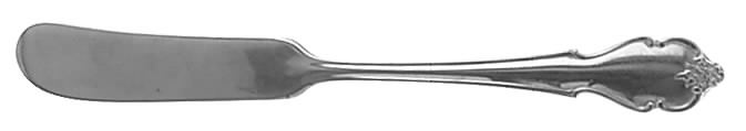 American Rose (Stainless) Flat Handle Butter Spreader by International Silver-1
