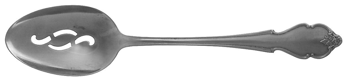 American Rose (Stainless) Pierced Tablespoon (Serving Spoon) by International Silver-1