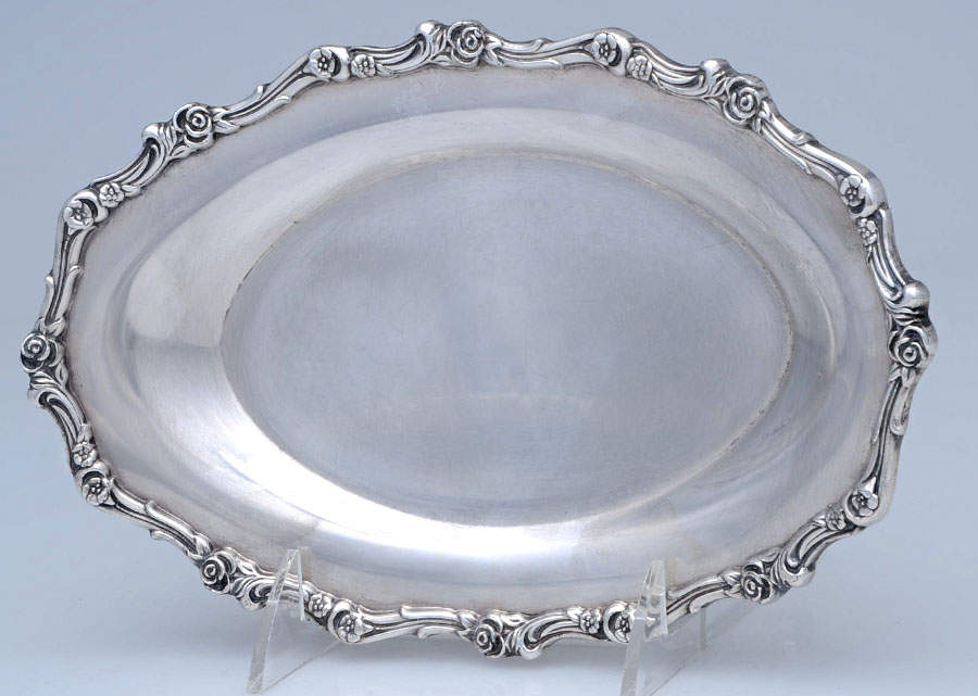 American Rose (Silverplate, Holloware) Plated Gravy Underplate by International Silver-1