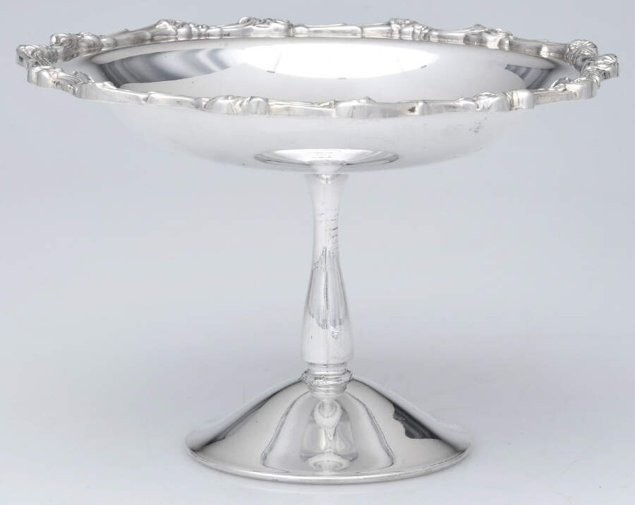 American Rose (Silverplate, Holloware) Round Compote (Height X Width) by International Silver-1