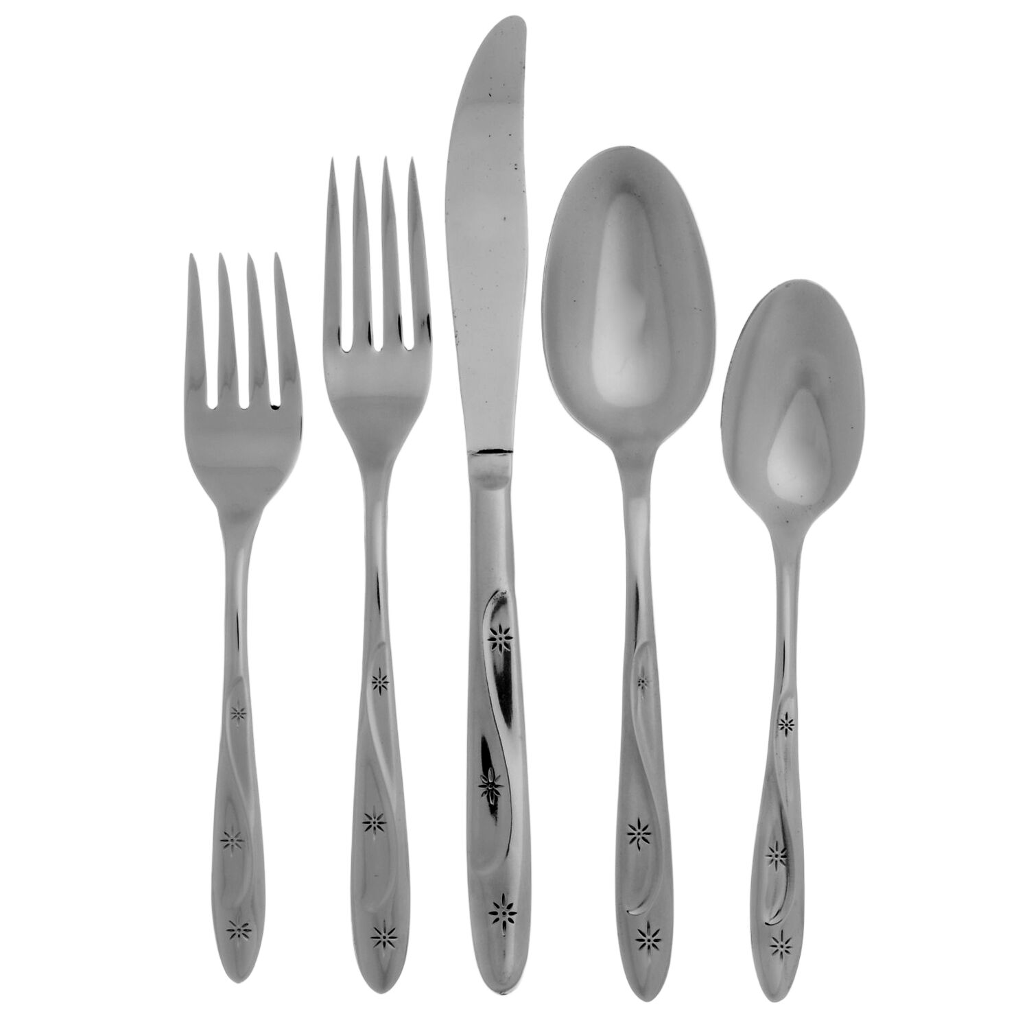 Americana Star (Stainless) 5 Piece Place Setting by International Silver-1