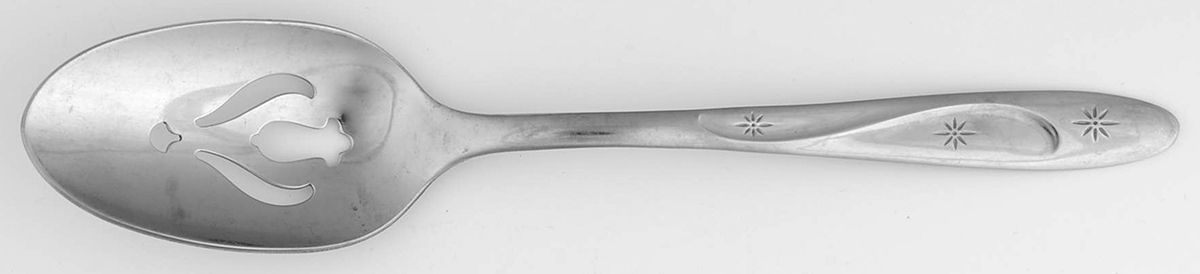 Americana Star (Stainless) Pierced Tablespoon (Serving Spoon) by International Silver-1