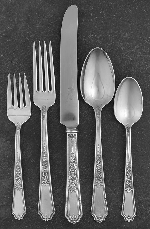 Ancestral (Silverplate, 1924) 40  Piece Estate Set by International Silver-1