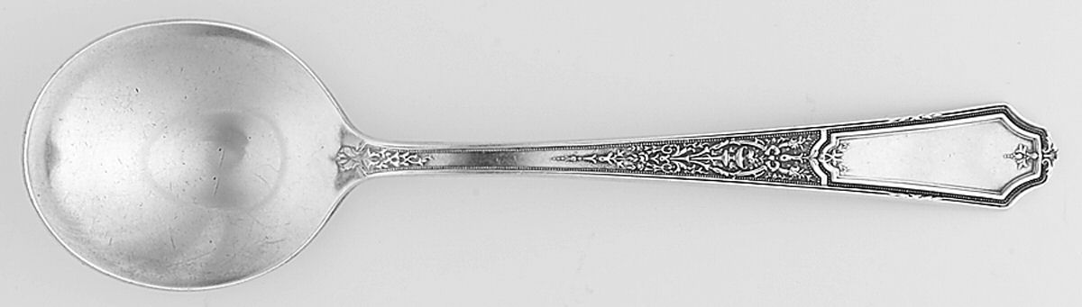 Ancestral (Silverplate, 1924) Round Bowl Soup Spoon (Gumbo) by International Silver-1