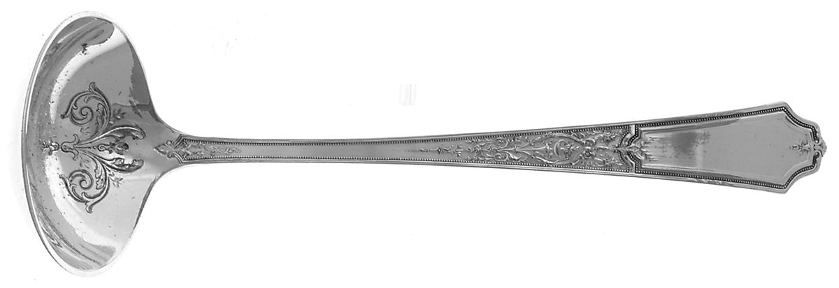 Ancestral (Silverplate, 1924) Solid Piece Cream Ladle by International Silver-1