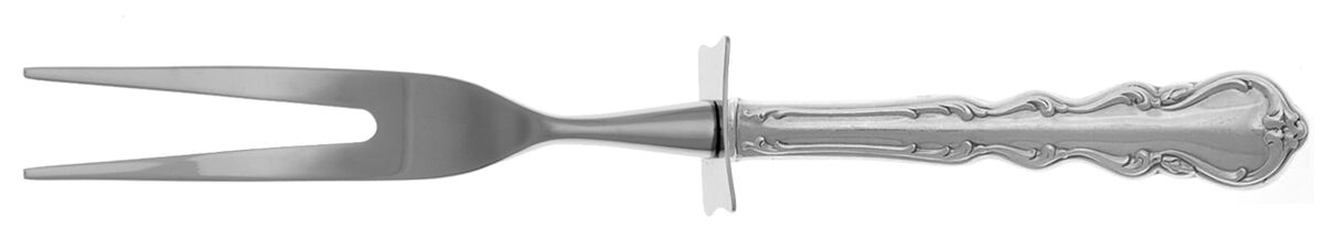 Angelique (Sterling) Carving Fork Small with Stainless Prongs HC by International Silver-1
