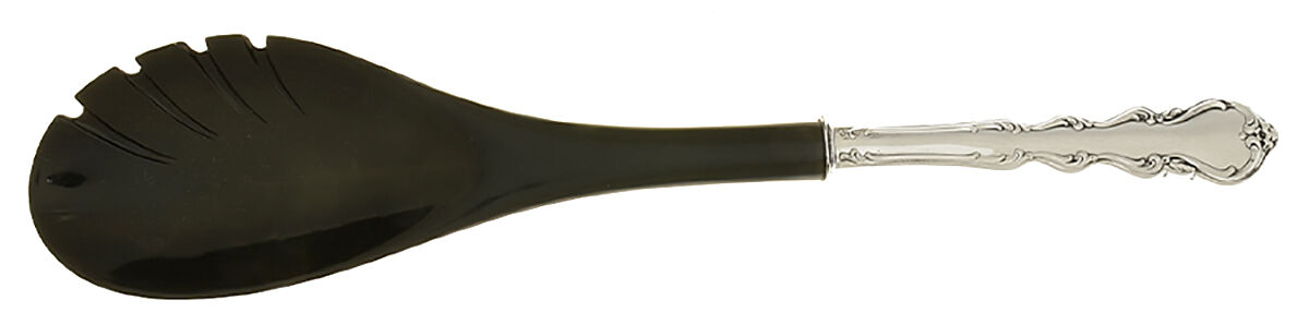 Angelique (Sterling) Salad Serving Fork with Plastic Prongs by International Silver-1