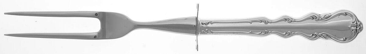 Angelique (Sterling) Small Steak Carving Fork with Stainless Prongs by International Silver-1