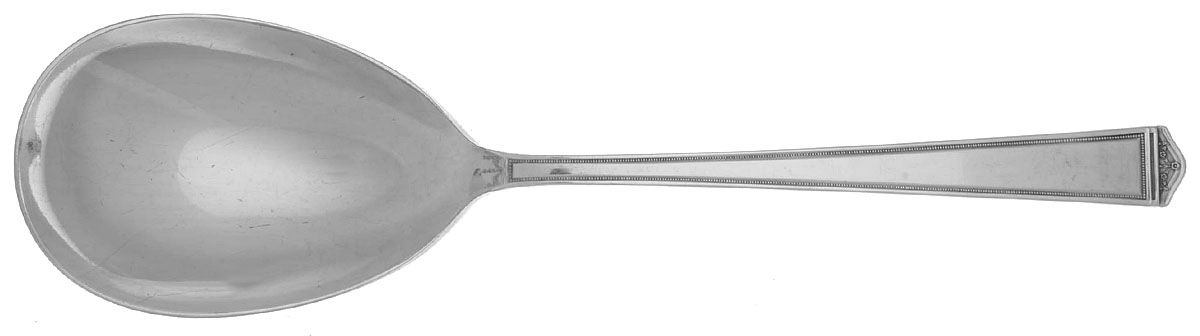 Anniversary (Silverplate, 1923) Medium Solid Berry/Casserole Spoon by International Silver-1