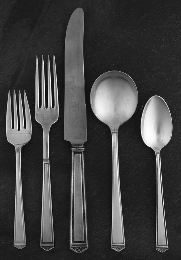 Anniversary (Silverplate, 1923) 40  Piece Estate Set by International Silver-1