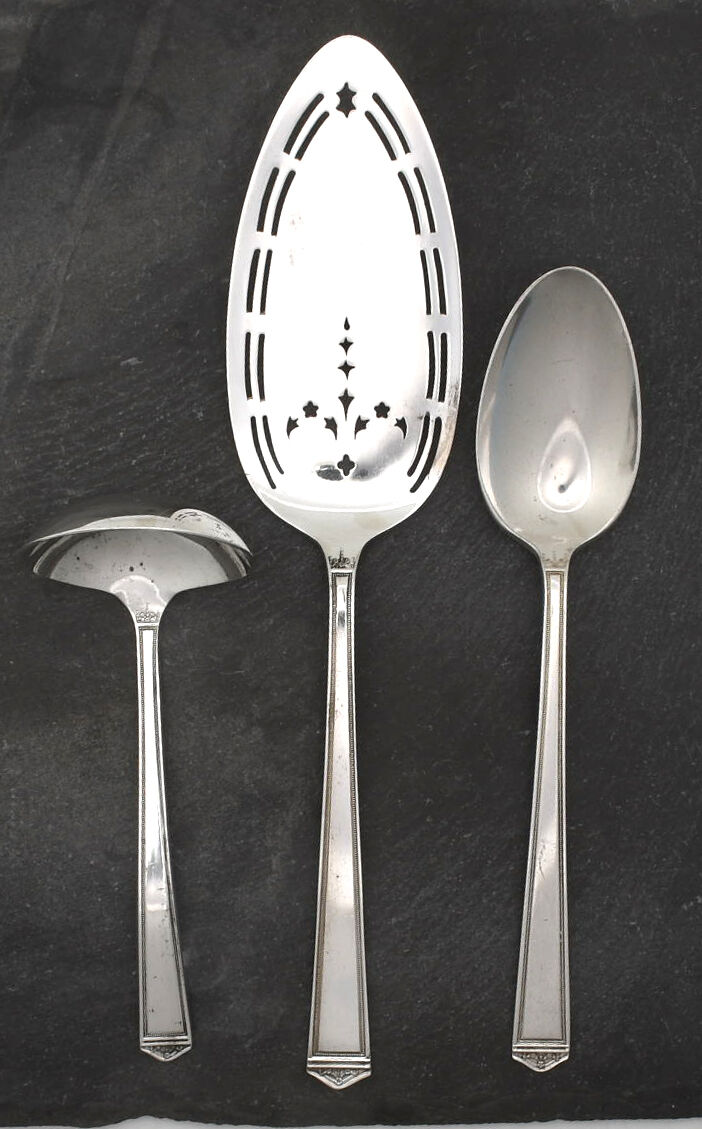 Anniversary (Silverplate, 1923) 3 Piece Completer Set by International Silver-1
