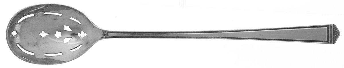 Anniversary (Silverplate, 1923) Pierced Bowl Short Handle Olive Spoon by International Silver-1