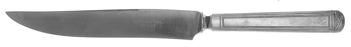 Anniversary (Silverplate, 1923) Indented Hande, Stainless Blade Carving Knife by International Silver-1