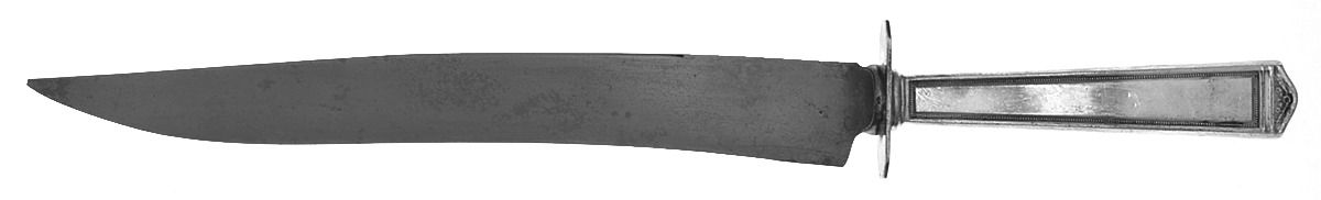 Anniversary (Silverplate, 1923) Large Stainless Blade Roast Carving Knife by International Silver-1