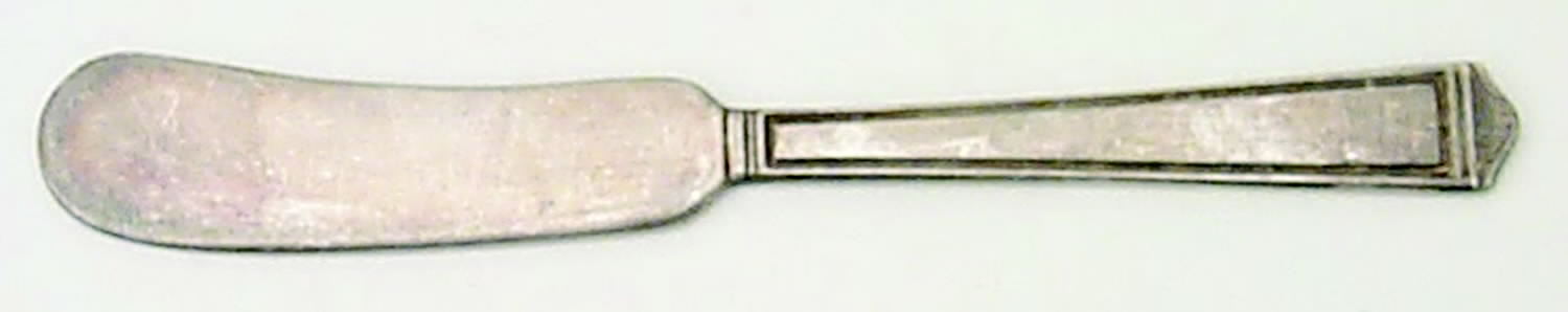 Anniversary (Silverplate, 1923) Flat Handle Butter Spreader by International Silver-1
