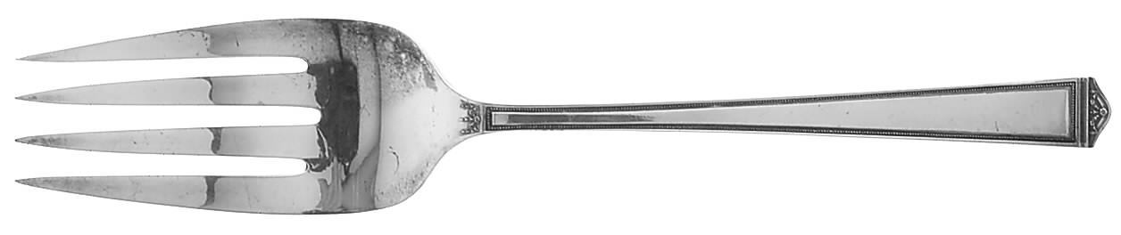 Anniversary (Silverplate, 1923) Medium Solid Cold Meat Serving Fork by International Silver-1
