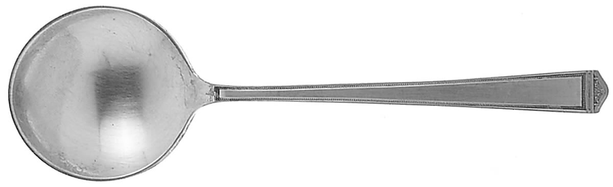 Anniversary (Silverplate, 1923) Round Bowl Soup Spoon (Bouillon) by International Silver-1