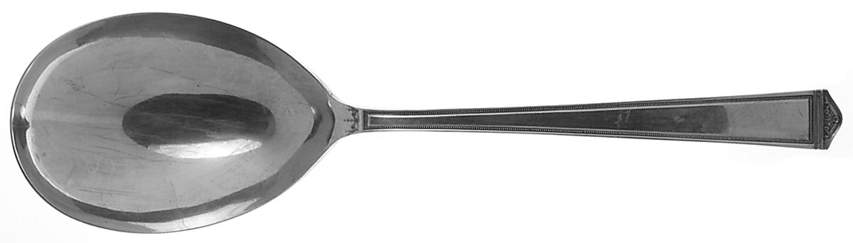Anniversary (Silverplate, 1923) Large Solid Berry/Casserole Spoon by International Silver-1