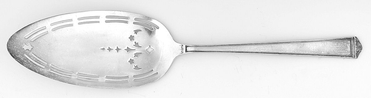 Anniversary (Silverplate, 1923) Solid Pierced Pie Server by International Silver-1