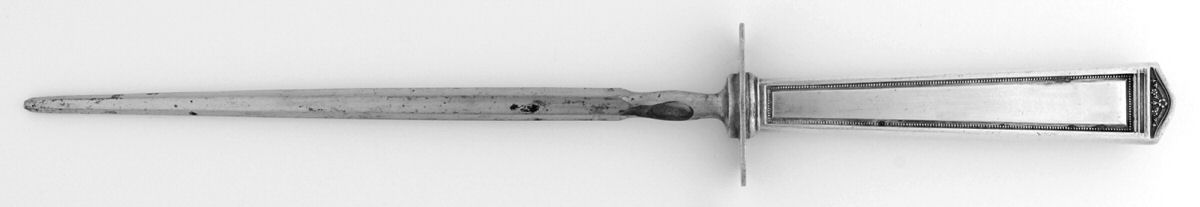 Anniversary (Silverplate, 1923) Large Roast Steel Rod Knife Sharpener by International Silver-1