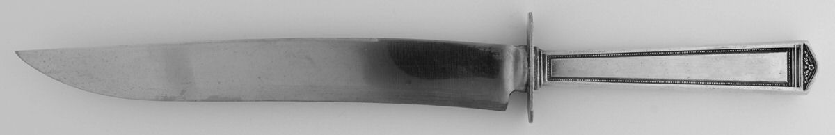 Anniversary (Silverplate, 1923) Large Stainless Blade Roast Carving Knife by International Silver-1